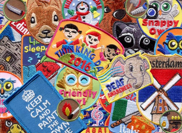 collage of new patches in january