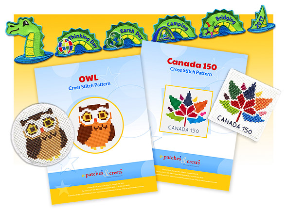 Sea Serpent Set and Cross Stitch Patterns