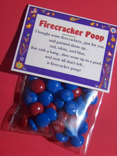 A bag of firecracker poop (colourful candy).