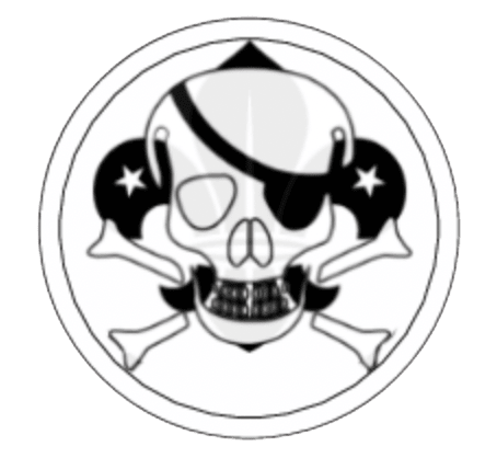 The pirate flag symbol.