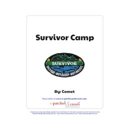 The front page of the Survivor Camp PDF.