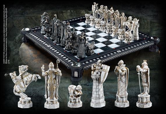 A Harry Potter chess board.