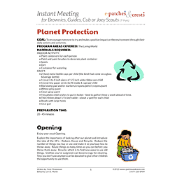 Planet Protection 7-8 yrs