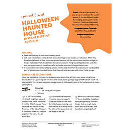 The front page of the Halloween Haunted House 5-6 PDF.