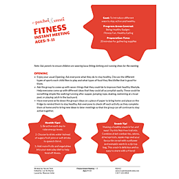 The front of the Fitness 9-11 PDF.