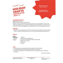 Holiday Crafts 5-6 yrs
