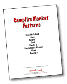 The front page of the Campfire Blanket Patterns PDF.