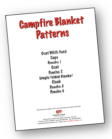 The front page of the Campfire Blanket Patterns PDF.