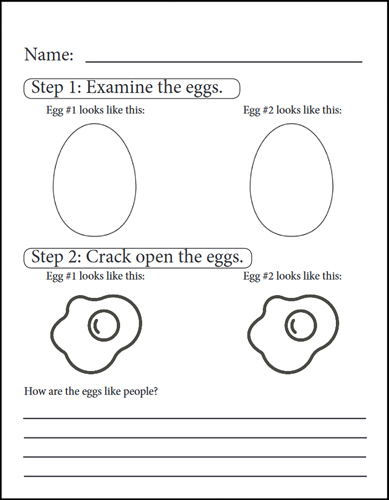 The diversity egg template.