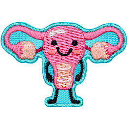 A smiling pink ovaries and uterus.