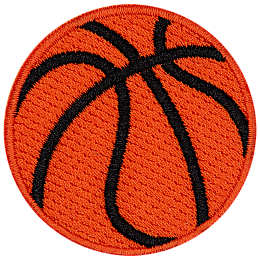 An orange basketball.