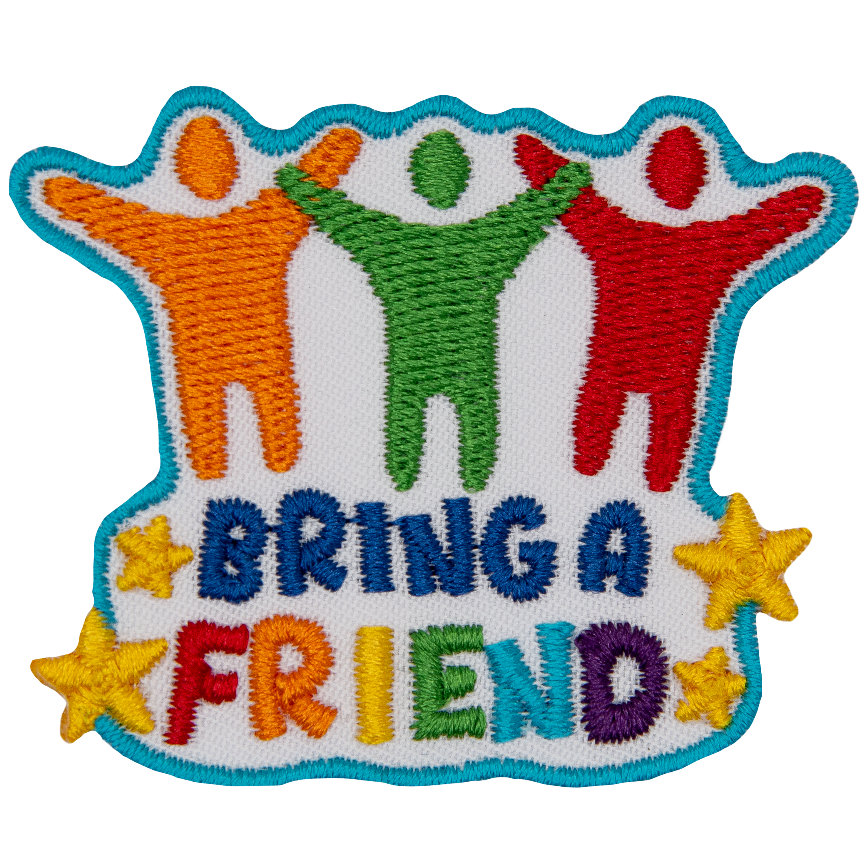 Three people above the words Bring A Friend.