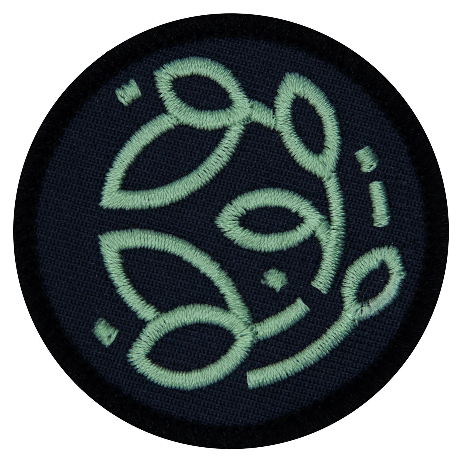 An artistic rendition of a plant on a black background. 