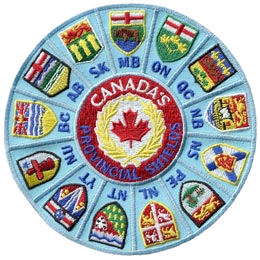 A wheel of all Canada's provincial shields.