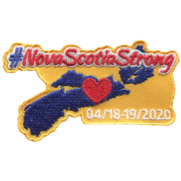 The words #NovaScotiaStrong are above the province of Nova Scotia.