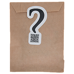 A folder with a question mark sticker on it.