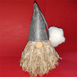 A gnome made from a sock.