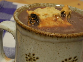 The top of an Icelandic coco soup.