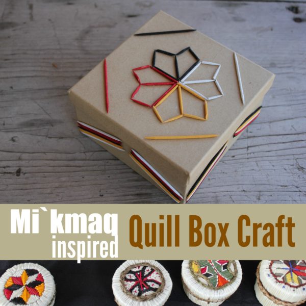 A mikmaq quill box.