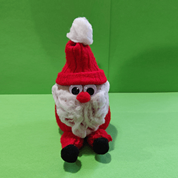 A santa made from a sock.