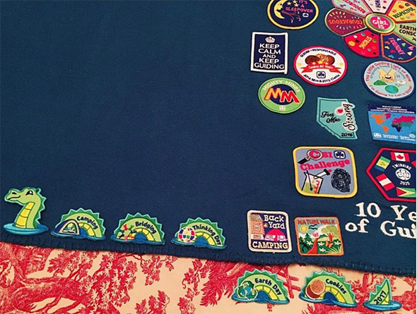 Canada's 150 logo embroidered on a square patch