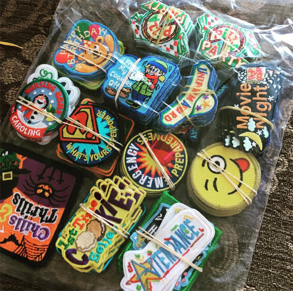 Canada's 150 logo embroidered on a square patch