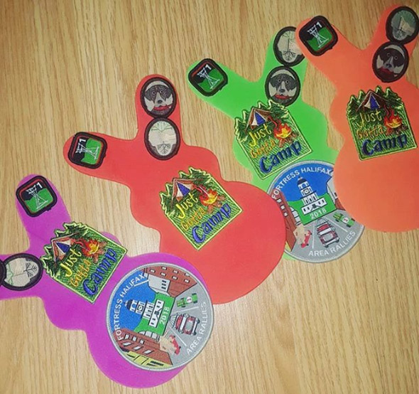 Canada's 150 logo embroidered on a square patch